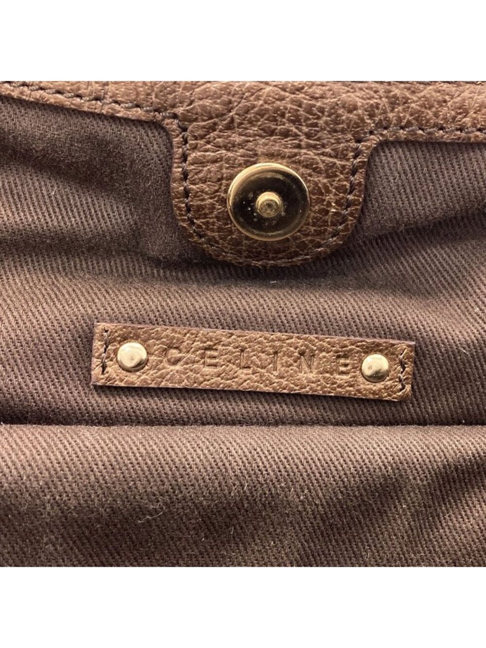 Celine Carriage Pattern Handbag Canvas - Picture 6 of 15